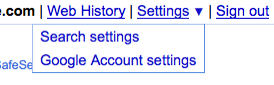 New Google Interface: Search Settings