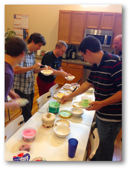 Our ice cream party was a hit!