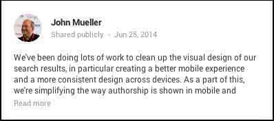 John Mueller Post - Update To Google Search Image - Search Influence