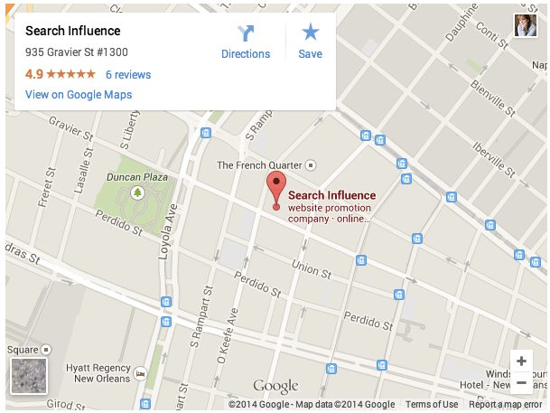 Google My Business Embed Map - Search Influence