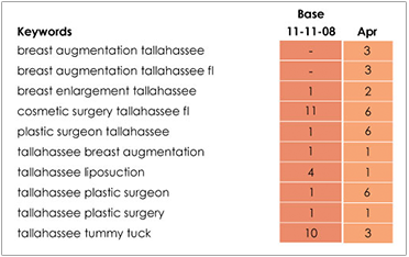 Plastic Surgery Case Study - 5-Year Keyword Data - Search Influence