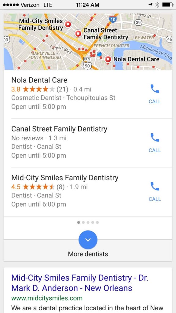 Dentists Near Me Search Image - Search Influence