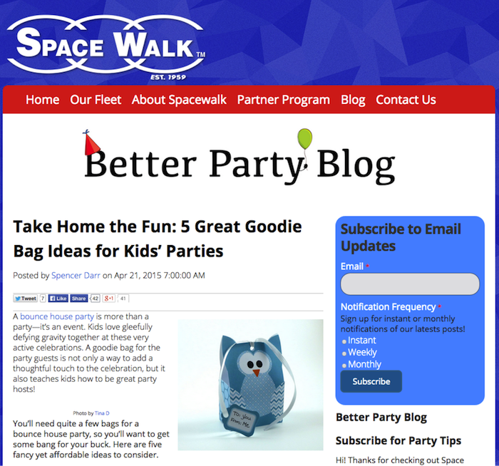 Better Party Blog Space Walk Fanchise Image - Search Influence