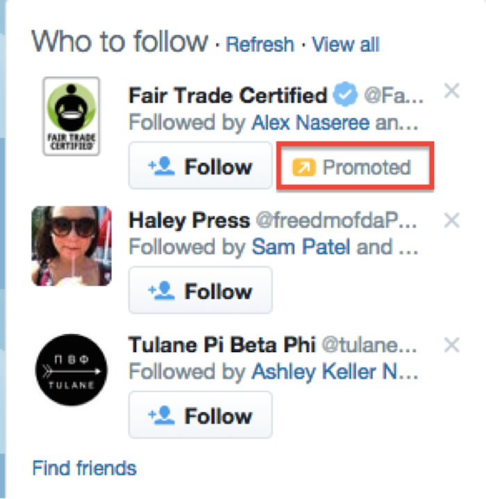 Who to Follow Twitter Ads Image - Search Influence
