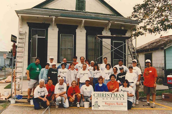 Volunteers from Regions Bank - Christmas in October 1992, Photo Credit: RT Staff Member