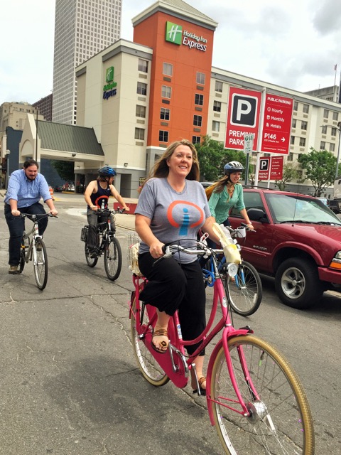 Influencers Biking to Work