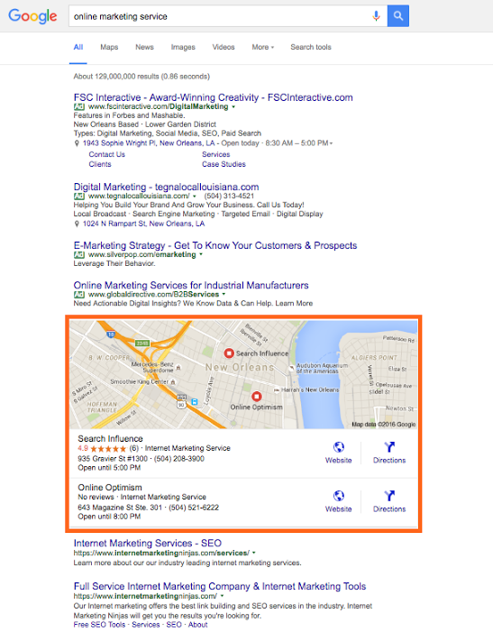 SERP Screenshot