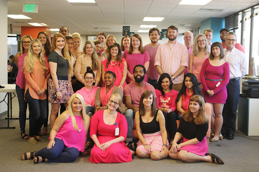 Search Influencers wear pink for Likes for Lives campaign