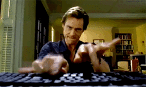 Jim Carrey Typing - Search Influence