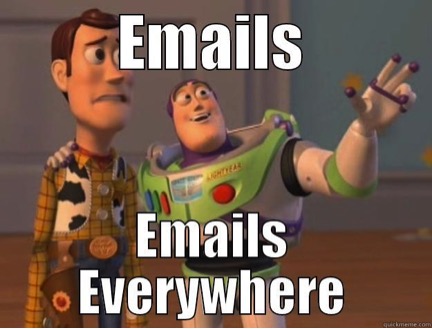 Image Of Buzz Lightyear Describing The Abundance Of Emails - Search Influence