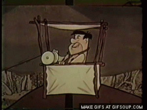 Photo Of Fred Flintstone Clocking Out Early Quitting Time - Search Influence