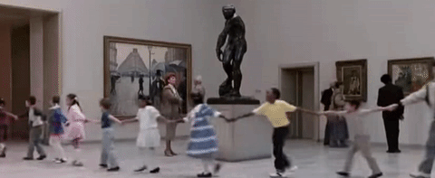 Image Of Ferris Bueller In The Library Dancing With Children - Search Influence