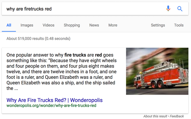 Why Are Firetrucks Red Google Search - Search Influence