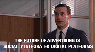 Image Of Don Draper Discussing The Future Of Advertising - Search Influence