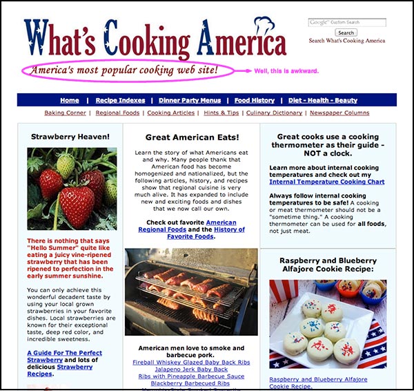 Whatscookingamerica Nutritional Chart