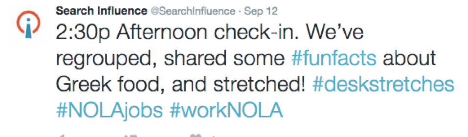 Search Influence Jobs Twitter Checkin