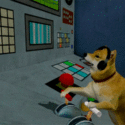 Image Of Dog Moving Joysticks - Search Influence