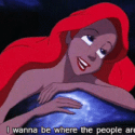 Image of Ariel from little mermaid in New Orleans, LA