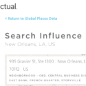 Listing for Search Influence on Factual's Directory