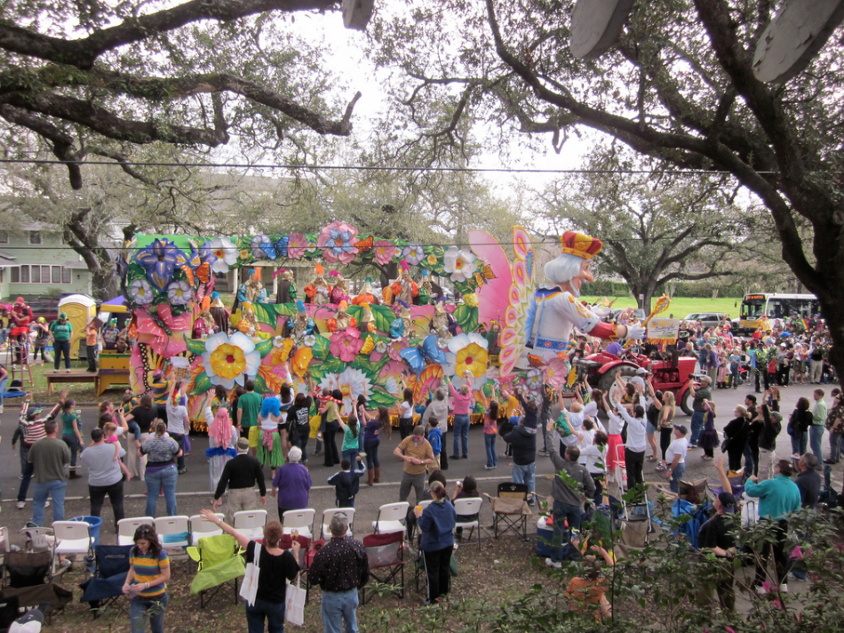 Mardi Gras parade float in New Orleans, LA