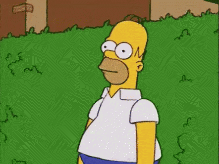 Gif of Homer sliding into bushes after violating Google's linking policy