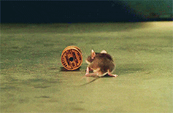 Mouse pushing spool in the film The Green Mile