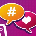 Animated photo of a hashtag and a heart in comment shapes