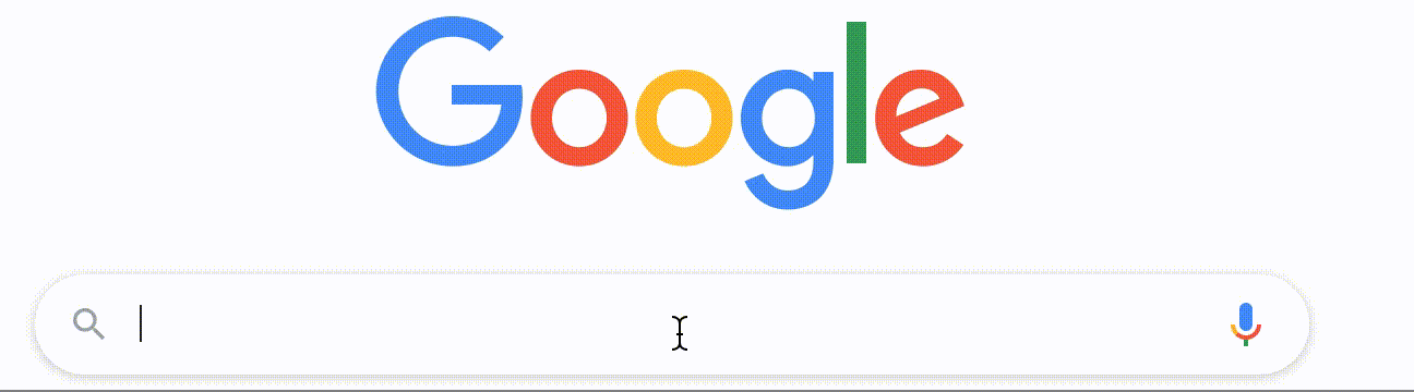 Gif showing a Google search for Mardi Gras info