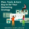 Plan, Track, & Earn Buy-In for Your Marketing Strategy webinar graphic