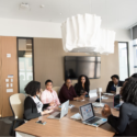 People working in a boardroom