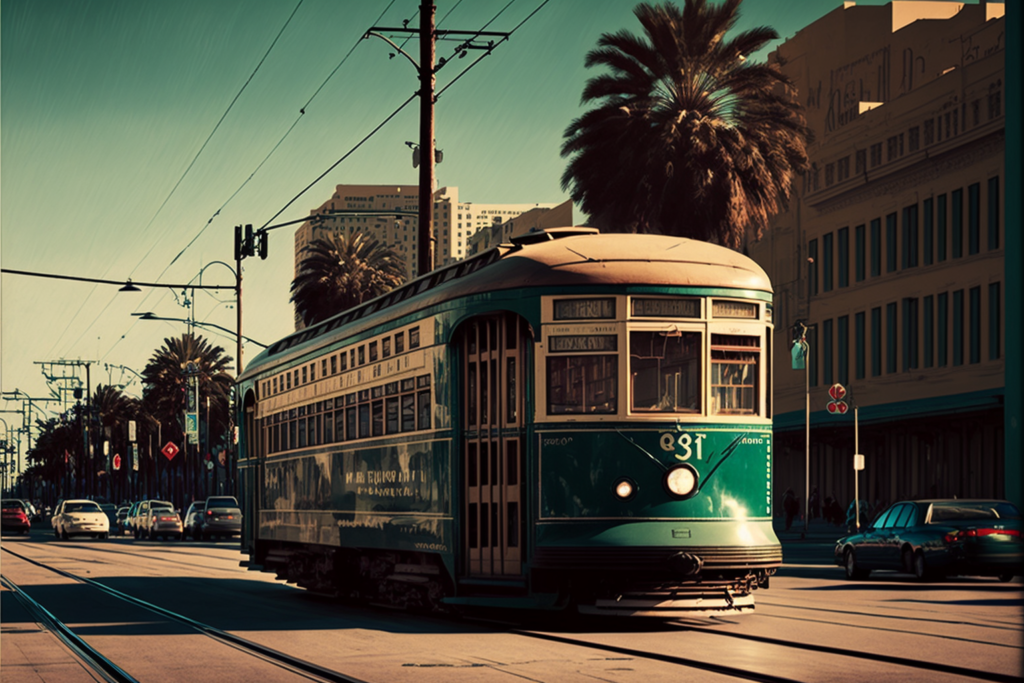 Image of Canal Street Streetcar on New Orleans SEO web page