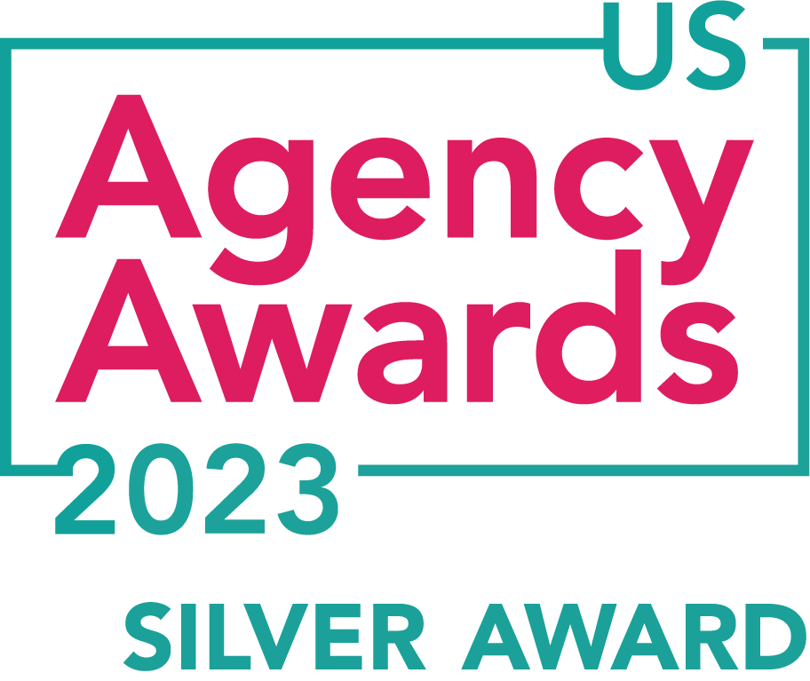 US Agency Awards 2023 Silver Award badge - Search Influence
